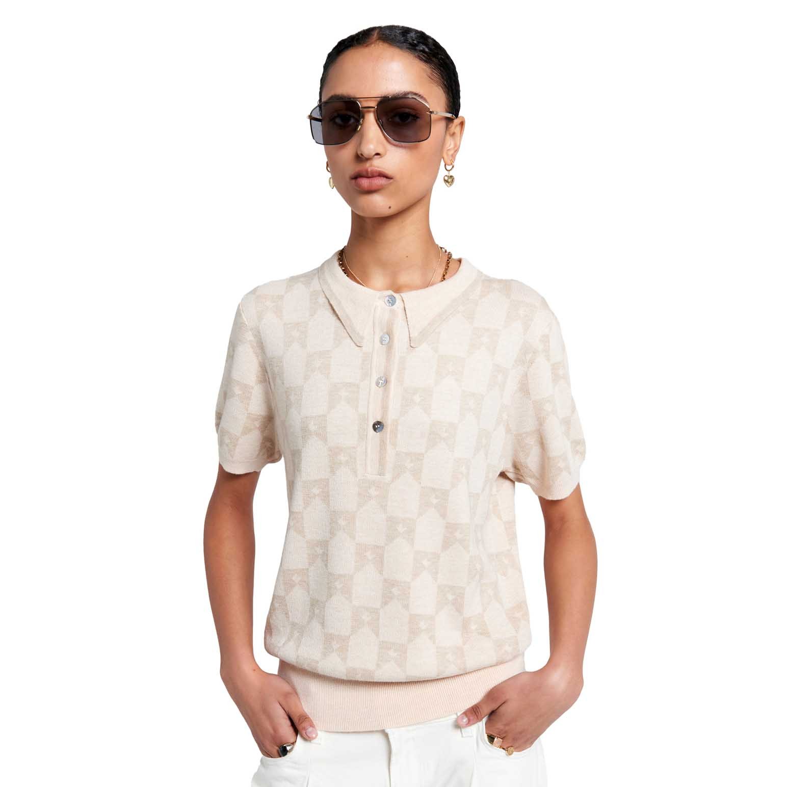 Karen Walker Monogram Knit Polo